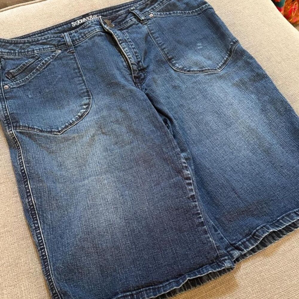 St-john-s-bay Men's Blue and Navy Shorts